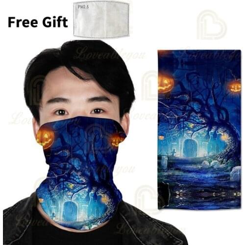 2020 New Mouth Halloween Face Scarf Sun Protection Outdoor Riding s Protective Scarf Handkerchief