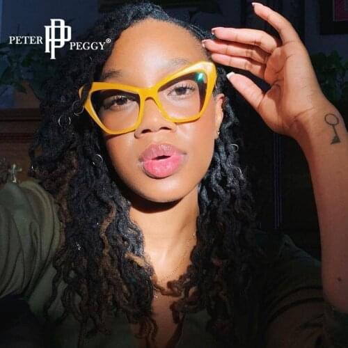 Women Cat Eye Computer Glasses Blue Light Blocking Eyeglasses Spectacles Frames Eyewear Optical Frames Ladies Gaming Glasses