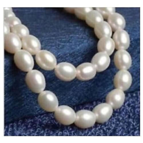 HUGE 18"9-10mm natural south sea genuine white baroque pearl necklace 999AA