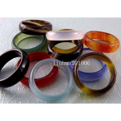 Wholesale 50 pcs cute surface cut Fashion glass Rings