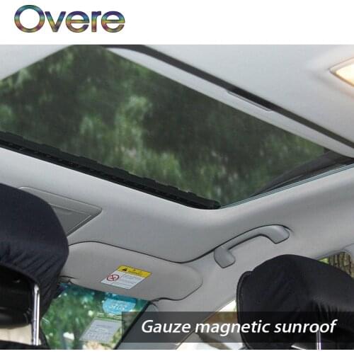 Overe 1PC Car Sunroof Cover Sun Visor Mesh Mosquito Dust Protection For Ford Focus 2 3 Fiesta Mondeo MK4 Ranger Toyota Corolla