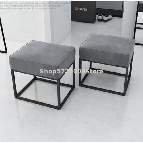 Clothing store shoe changing stool Fitting room rest bench Shoe store Nordic shop locker room Simple long shoe try-on stool