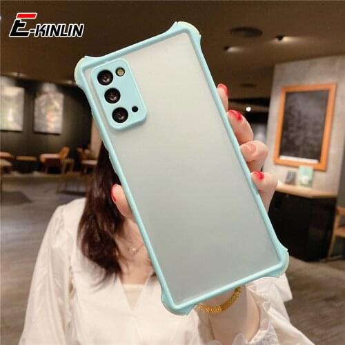 Anti-Fall Camera Lens Protection Back Cover For OPPO AX7 AX5 A15 A15s A9 A5 2020 A7 A12 A12e A5s A3s Matte Soft Armor Phone Case