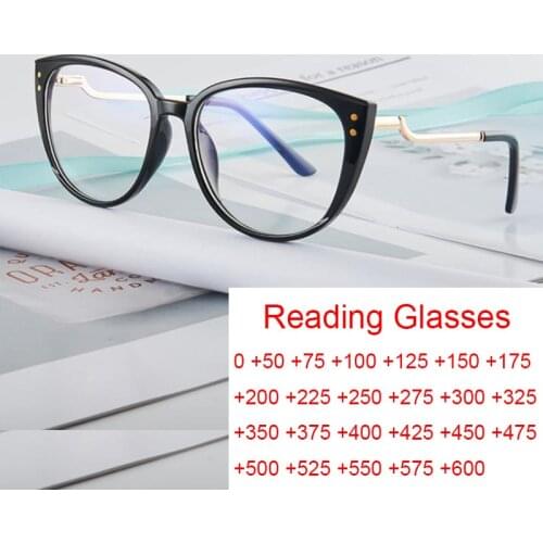 Luxury Brand Cat Eye Myopia Glasses Womens Eyeglasses Office Phone Computer Blue Ray Glasses Comfortable Small Face Eyewear