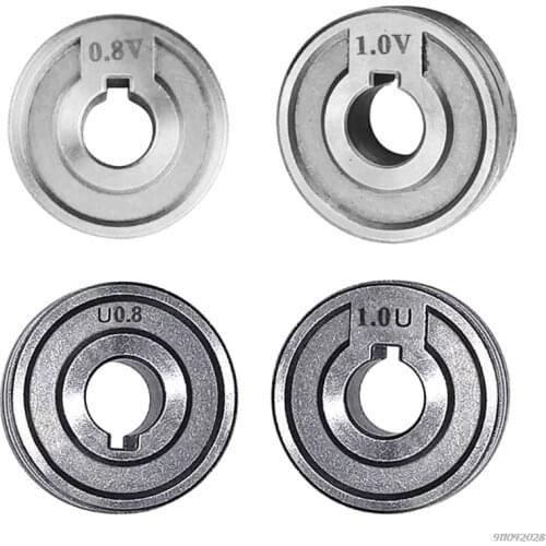 Welding Feeder Roll V U nurl Groove 0.6mm 0.8mm 1.0mm Size 30x10x10mm for Steel Aluminum Flux Cord Wire Mig Wire Feeder Dropship