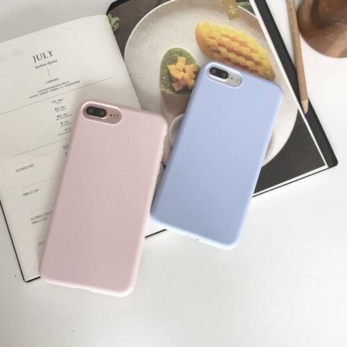 High Quality Candy Full Cover Case for iPhone 5 5s Se 6 6s 7 8 PIus X Soft Super TPU Fall Proof Pink Silicone Case Back Cases