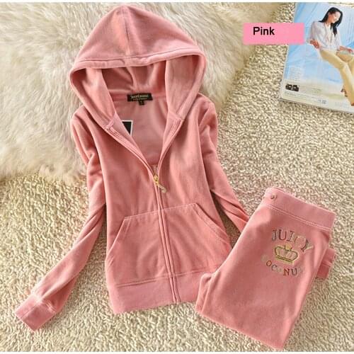 Womens Tracksuit Hoodies 2 Piece Running Set Zipper Sweatshirt Velvet Two Piece Sportswear Fitness Pants Suit Spring Autumn