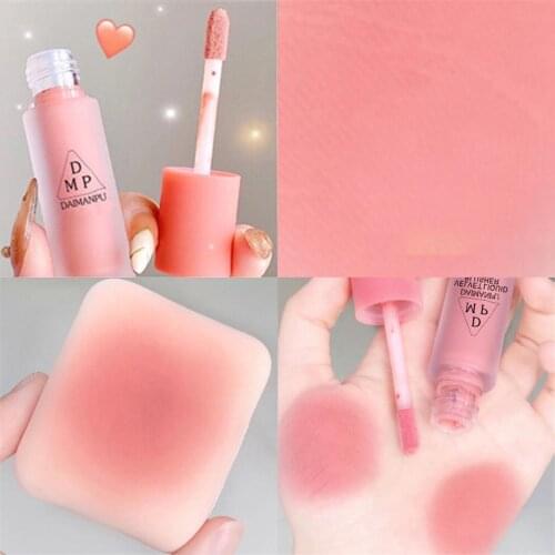 1Pcs Liquid Blush Velvet Matte Blusher Facial Pigment Lasting Natural Cheek Blush Face Contour Brightens makeup Cosmetics TSLM1