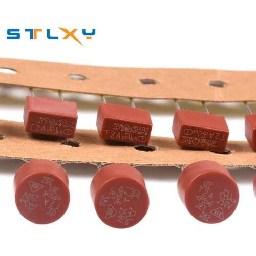 10PCS Round Fuse Slow Blow 500mA 1A 2A 2.5A 3.15A 4A 5A 6.3A 8A 10A 250V 382 Plastic LCD TV 392 Square