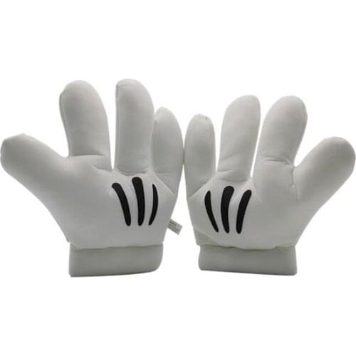 2Pcs/Set Disney Mickey Hands Plush Dolls Left Right Gloves Soft Stuffed Toys for Children Birthday Christmas Gift