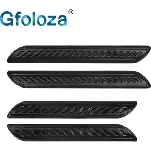 Gfoloza 2Pcs Front/Rear Bumper Protector Car Corner Guard Anti-collision Strips Bumpers Lip Protective Bar Rubber Car Styling