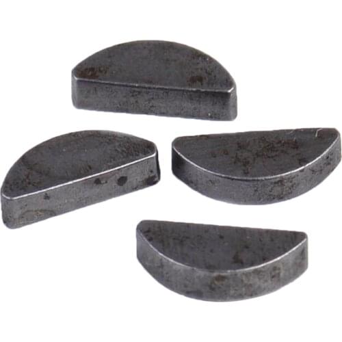 4pcs Metric Woodruff Key Set 4mm X 14mm X 4mm (Thick X L. X W.)