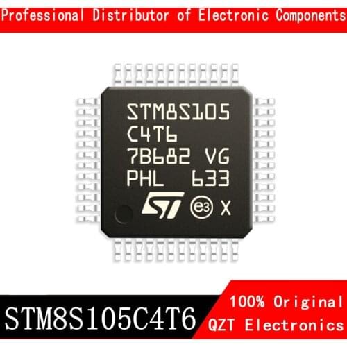 5pcs/lot new original STM8S105C4T6 STM8S105 LQFP48 microcontroller MCU In Stock