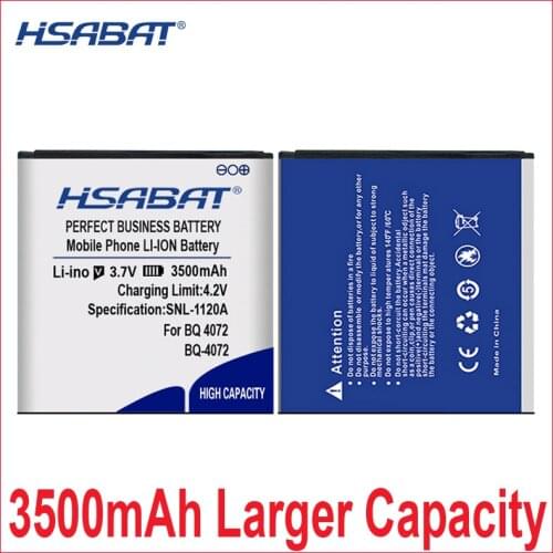 HSABAT 0 Cycle 100% New 3500mAh Battery for BQ 4072 Strike Mini BQ-4072 free shipping