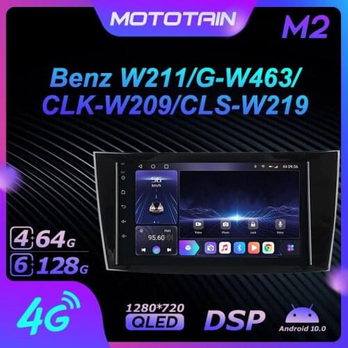 Android 10.0 6G+128G Car Radio Stereo for Mercedes Benz W211/G-W463/CLK-W209/CLS-W219 Auto Audio GPS 4G LTE head unit 1280*720