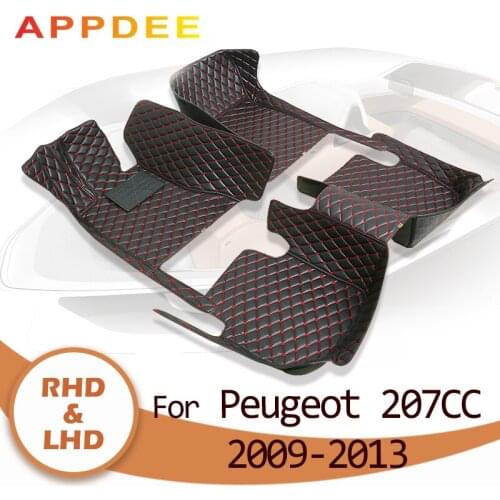 APPDEE Car floor mats for Peugeot 207CC 2009 2010 2011 2012 2013 Custom auto foot Pads