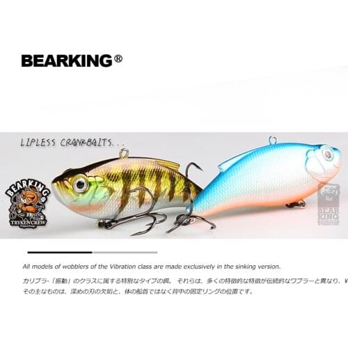 BEARKING 7.5cm 15g Lure Wobblers Crankbaits Hard Lure Pike Artificial Bait Fishing Tackle Bass Trout Fishing Lures