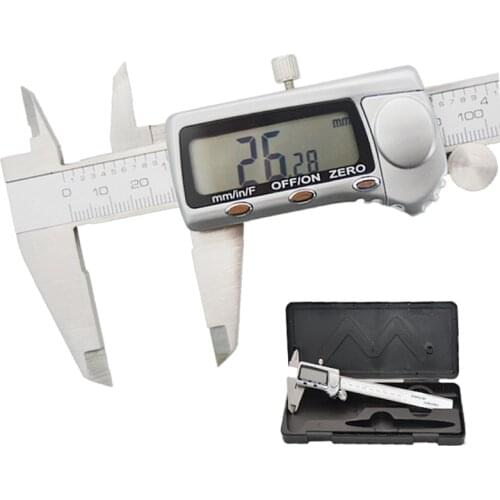 6 Inch 0-150mm Digital Vernier Caliper Stainless Steel Micrometer Depth Measuring Tools Electronic Caliper