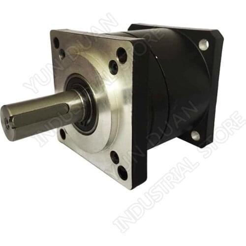 Cheap! 10:1 Speed Ratio 80mm Nema32 Planetary Gearbox 10 Speed Reducer Shaft 19mm Carbon steel Gear for Servo Stepper Motor