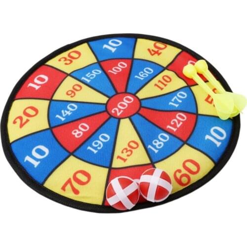 Children Dart Board Set Cloth Sticky Ball Dart Throwing Tool Game Toy Indoor Outdoor Sports Accessories Dart Board Kids Toys