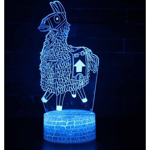 3Dillusion Battle Royale Figures Lamp Raven Omega Figurine Lig Crack Base3DNight Light7-Color Timing16Color Remote Contro LED