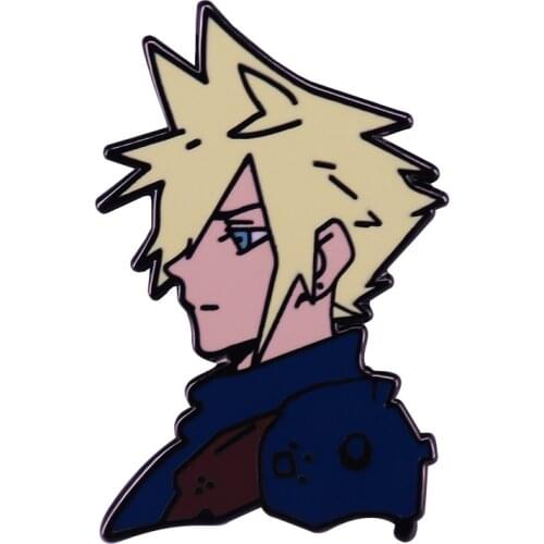 Final Fantasy VII lapel pin video game brooch You're My Living Legacy