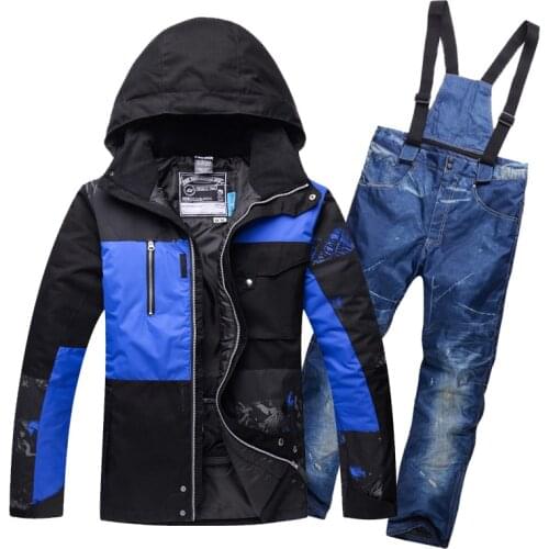 Hot New Winter Ski Suits for Men Ski Jacket Pants Waterproof Breathable Snowboarding Snow Suits Male Warm Outdoor Sports Sets