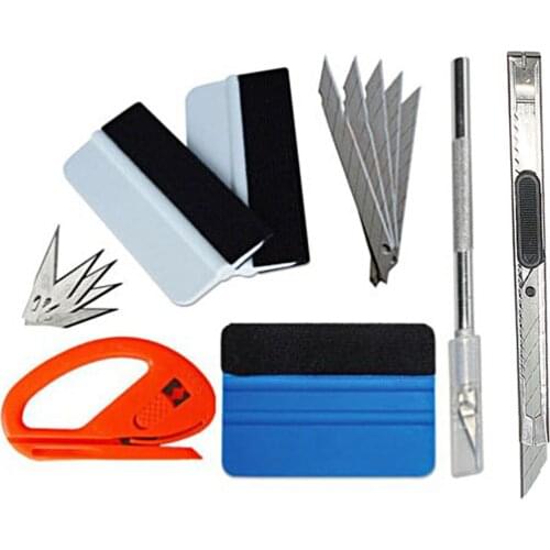 Car Window Tint Tool Squeegee Scraper Vehicle Vinyl Film Sticker Installation Tool Set Car Styling Accessories