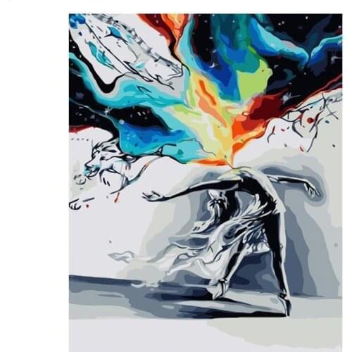 GATYZTORY DIY HandPainted Oil Painting Painting By Numbers For Adult Child Dancing Picture Paint Unique Gift Home Decor