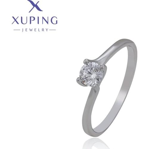 Xuping Jewelry Summer Sale Square Shaped Synthetic Cubic Zirconia Ring for Women Girl Gift ZBR193