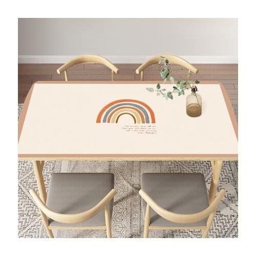 Nordic Minimalist Soft Glass Table Mat Plastic Dining Table And Coffee Table Cover Customizable Free Shipping Send In Roll