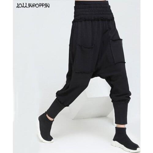 LOLLINPOPPIN Women's Trousers Harem Pants