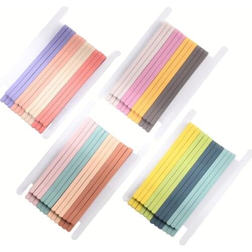 12-16 Pcs/Lot Fashion Women Solid Metal Wild Girl Candy Color Barrettes Female Elegant Headbands Hair Clips Lady Hairpins Hair