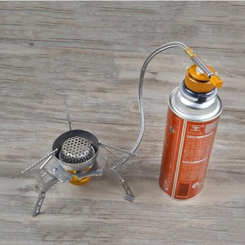 New Outdoor Camping Hiking Stove Adaptor Split Type Furnace Converter Connector Auto-Off Gas Cartridge Tank Cylinder Adapter