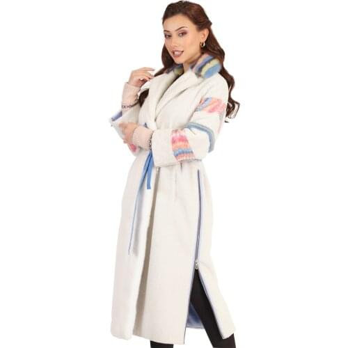 MODAQUEEN Official Store Women Geometrical Pattern Custom Design Luxury Coat 20-22 - Free Shipping Lux Clothing new season