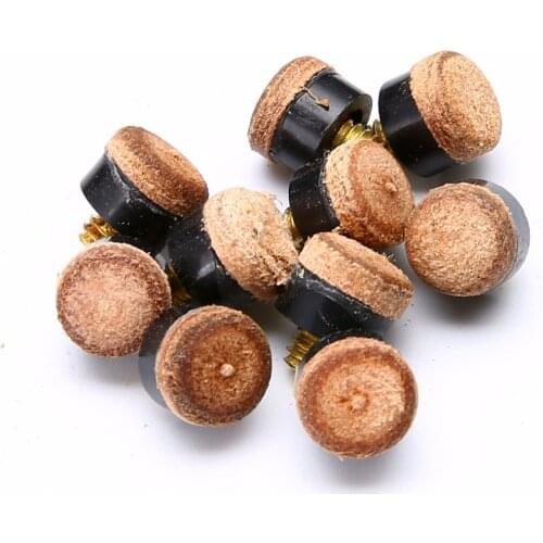 Mayitr 10pcs Replaced Pool Snooker Billiards Screws 10mm on Table Cue Ball Tips Stick for Cue Ball Control