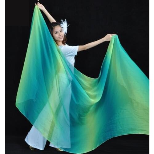 13 Colors Belly Dance Veil 250cm*120cm Silk-like Bollywood Dancing Scarf Shawl for lady
