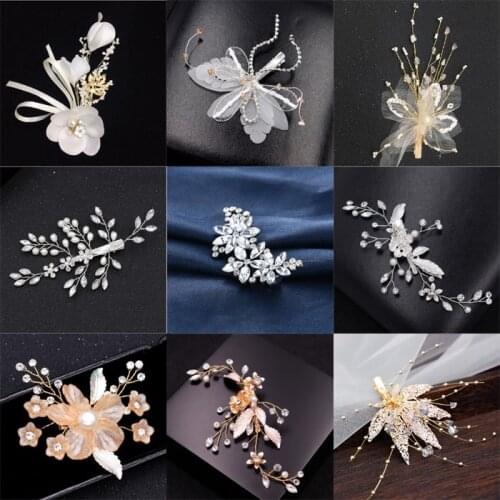 1pc Bohe handmade Flower Hair Clip Bridal Beach Hair Pins For Women Girl Barrettes Wedding Decor Hairpins Hair Accessories