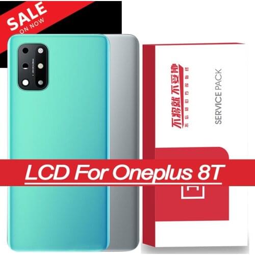 100% Original Back Housing for Oneplus 8T Back Cover Battery Glass for One Plus 8T Door Rear Case with Logo