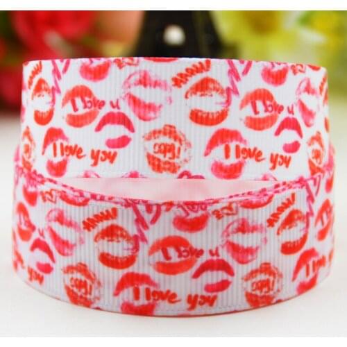 22mm,25mm,38mm,75mm Valentines Day Cartoon Character printed Grosgrain Ribbon party decoration 10 Yards X-01692