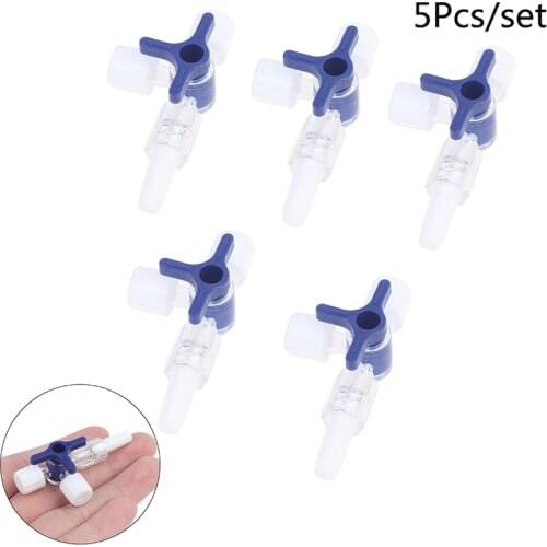 5Pcs/lot Plastic Three Way Stop Cock For Clinical Hospital Luer Lock Adapter 3 Way Stopcock Flexiable T-Connector Extension Tube