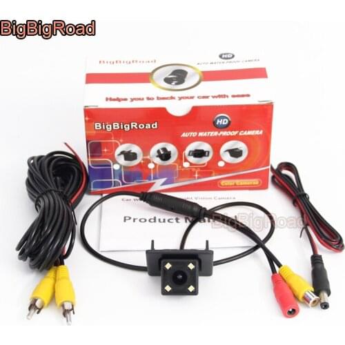 BigBigRoad Car Rear View Backup Parking CCD Camera Night Vision For Peugeot 408 2014 2015 2016 Waterproof