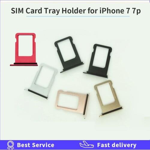 Micro Nano SIM Card Holder Tray Slot for iPhone 7 plus 7p Replacement Part SIM Card Card Holder Adapter Socket Repair