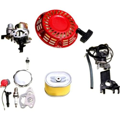 For Honda GX160 GX200 5.5HP Engine Kit Carburetor Recoil Ignition Coil Spark Plug Air Filter