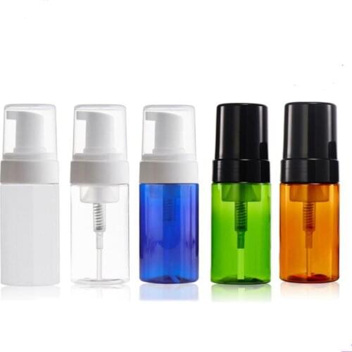 Travel Foamer Mousse Bottles Jar Container 100ml Plastic Empty with Pump Hand Wash Soap Dispenser Bubbling Foam Bottle Jars SN