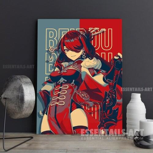 Beidou Genshin Impact Canvas Wall Art Painting Decor Pictures Bedroom Study studio print Living kid Room Home Decoration Prints