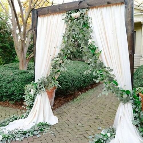 5 Pcs 2m Artificial Plants Ivy Green Fake Leaves Garland Plant Vine Foliage Wedding Decoration Plastic Rattan String Wall Decor