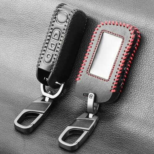Genuine Leather Exquisite Case Cover For Car Alarm Remote Controller for Starline A93 A63 A93 4 buttons protect shell