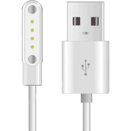 Smart watch Backup 4pin magnetic charge strong charging Charger Cable for kw88 kw99 kw06 kw98 q100 q750 kw18 y3 h1 h2