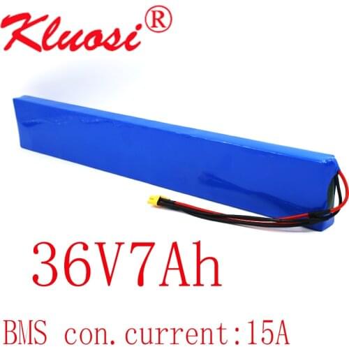 KLUOSI 10S2P 36V 7Ah Built-in 15A BMS 37V 42V 18650 Lithium Ion Battery Pack for M365 Pro Electric Scooter Extended Batteries